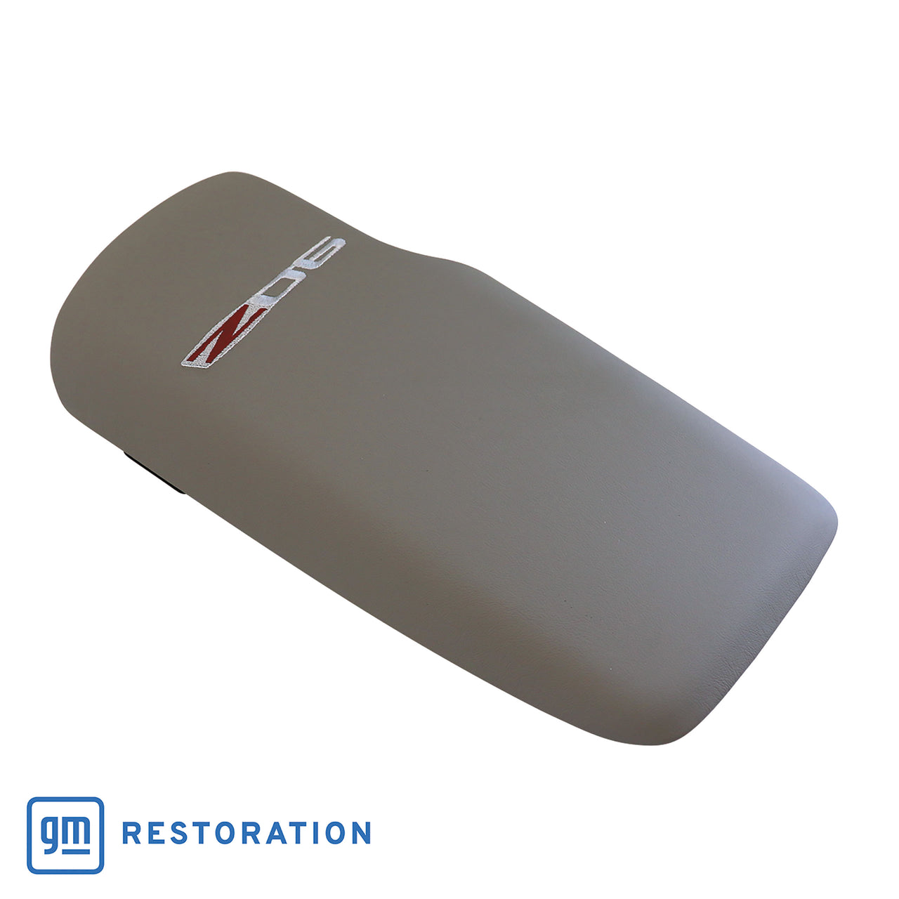 2005-2013 Corvette Embroidered Console Lid In Titanium Gray W/Z06 Logo - CA-46920-Corvette-Store-Online