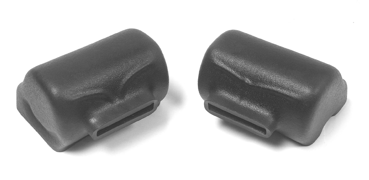 1969-1969 Corvette Seat Belt Shoulder Harness Retractor Covers - Black - CA-469220-Corvette-Store-Online