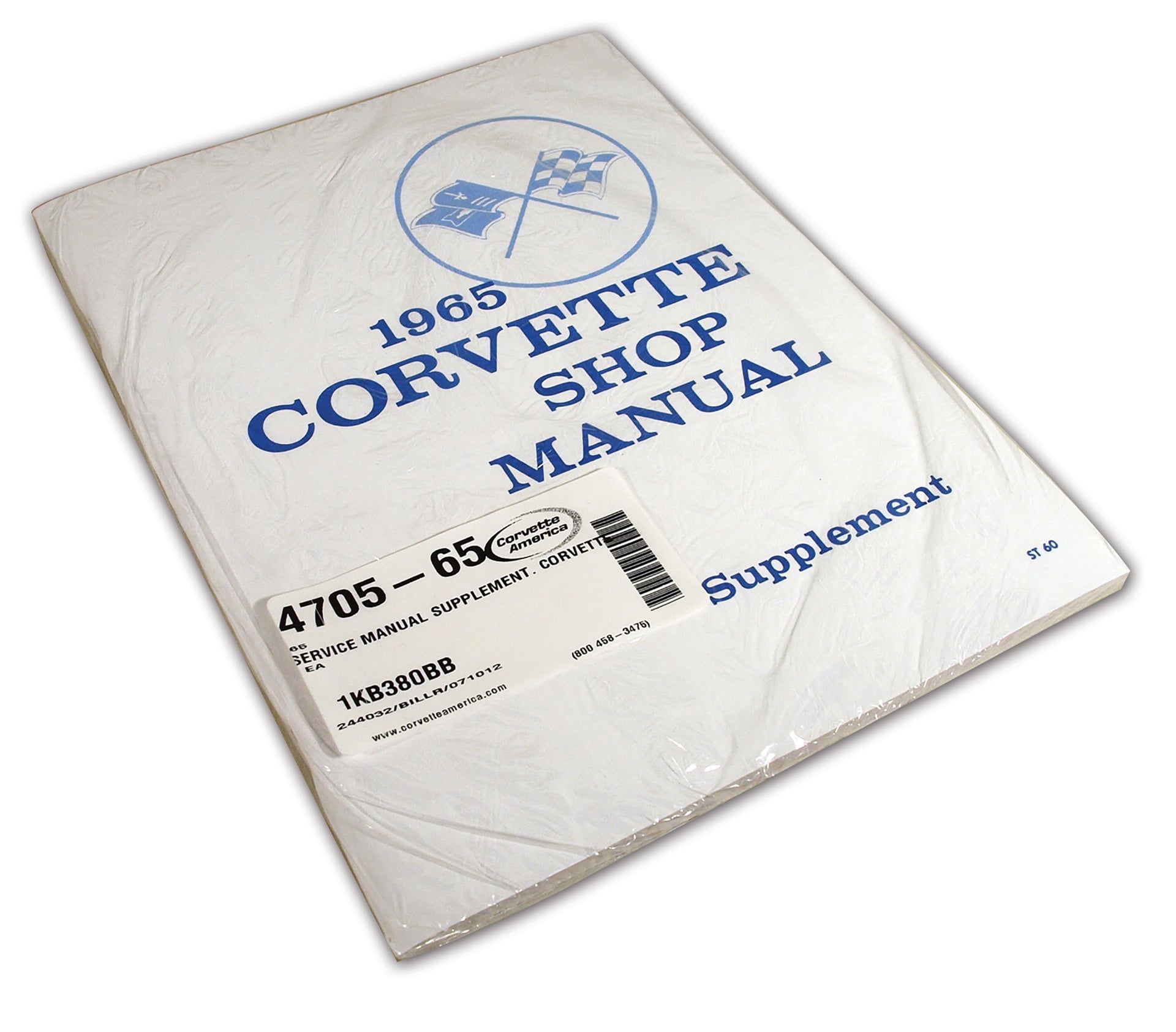 1965-1965 Corvette Service Manual Supplement Corvette - CA-470565-Corvette-Store-Online