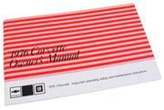 1976-1976 Corvette Owners Manual Corvette - CA-470876-Corvette-Store-Online