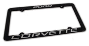 2000-2000 Corvette License Plate Frame Corvette Black - CA-471000-Corvette-Store-Online