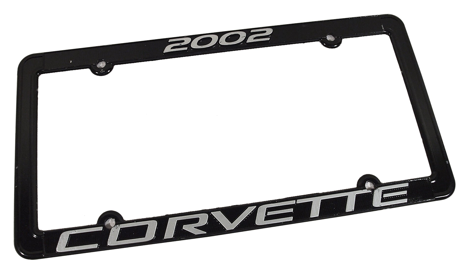 2002-2002 Corvette License Plate Frame Corvette Black - CA-471002-Corvette-Store-Online