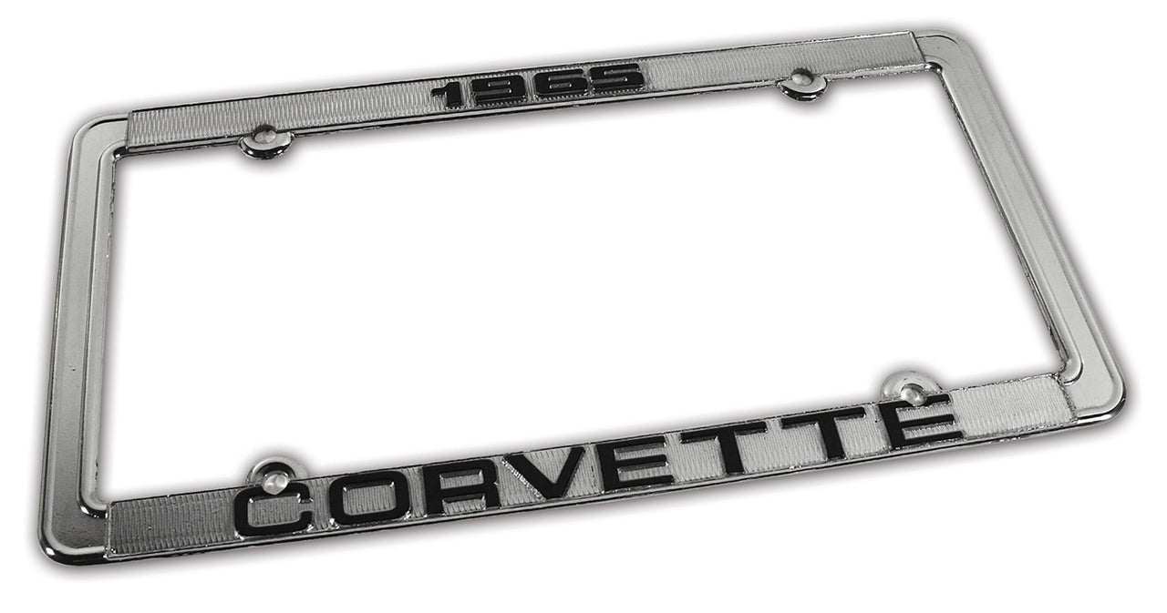 1965-1965 Corvette License Plate Frame Corvette Chrome - CA-471065-Corvette-Store-Online