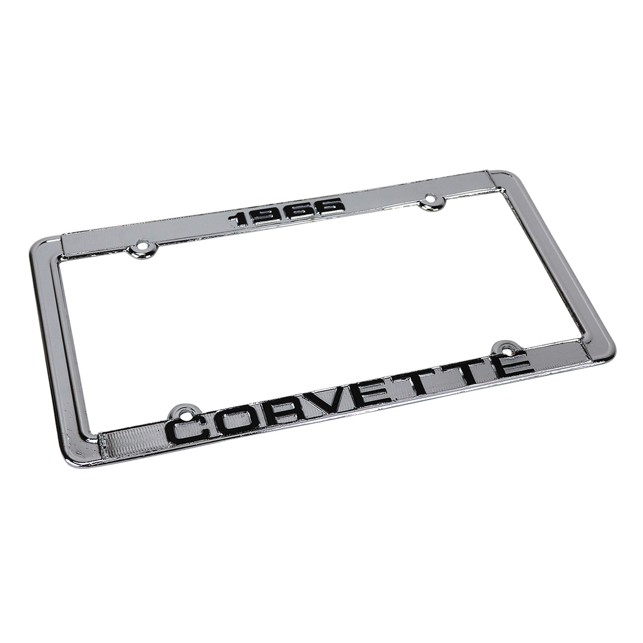 1966-1966 Corvette License Plate Frame Corvette Chrome - CA-471066-Corvette-Store-Online