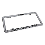 1966-1966 Corvette License Plate Frame Corvette Chrome - CA-471066-Corvette-Store-Online