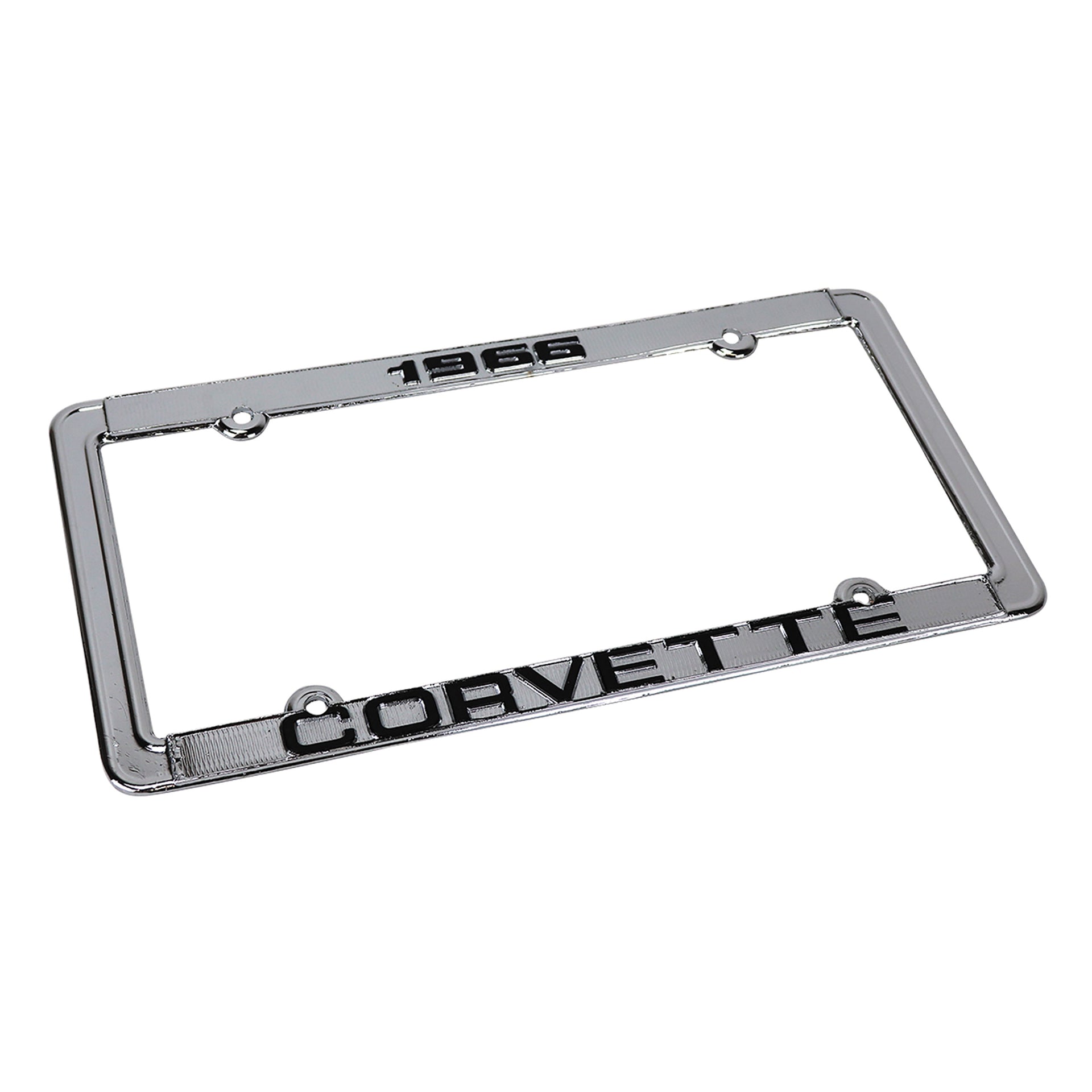 1966-1966 Corvette License Plate Frame Corvette Chrome - CA-471066-Corvette-Store-Online