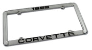 1969-1969 Corvette License Plate Frame Corvette Chrome - CA-471069-Corvette-Store-Online