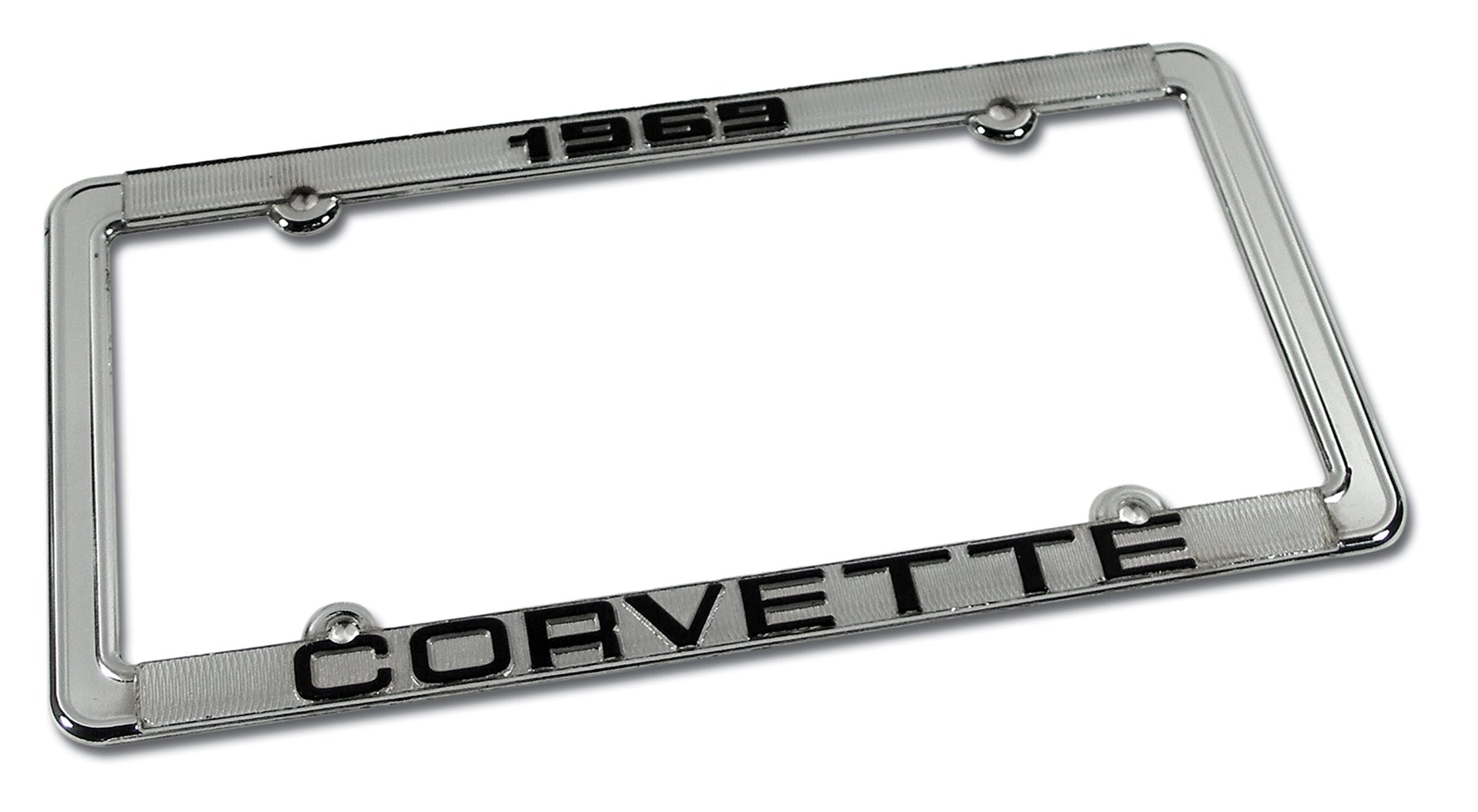 1969-1969 Corvette License Plate Frame Corvette Chrome - CA-471069-Corvette-Store-Online