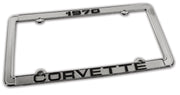 1970-1970 Corvette License Plate Frame Corvette Chrome - CA-471070-Corvette-Store-Online