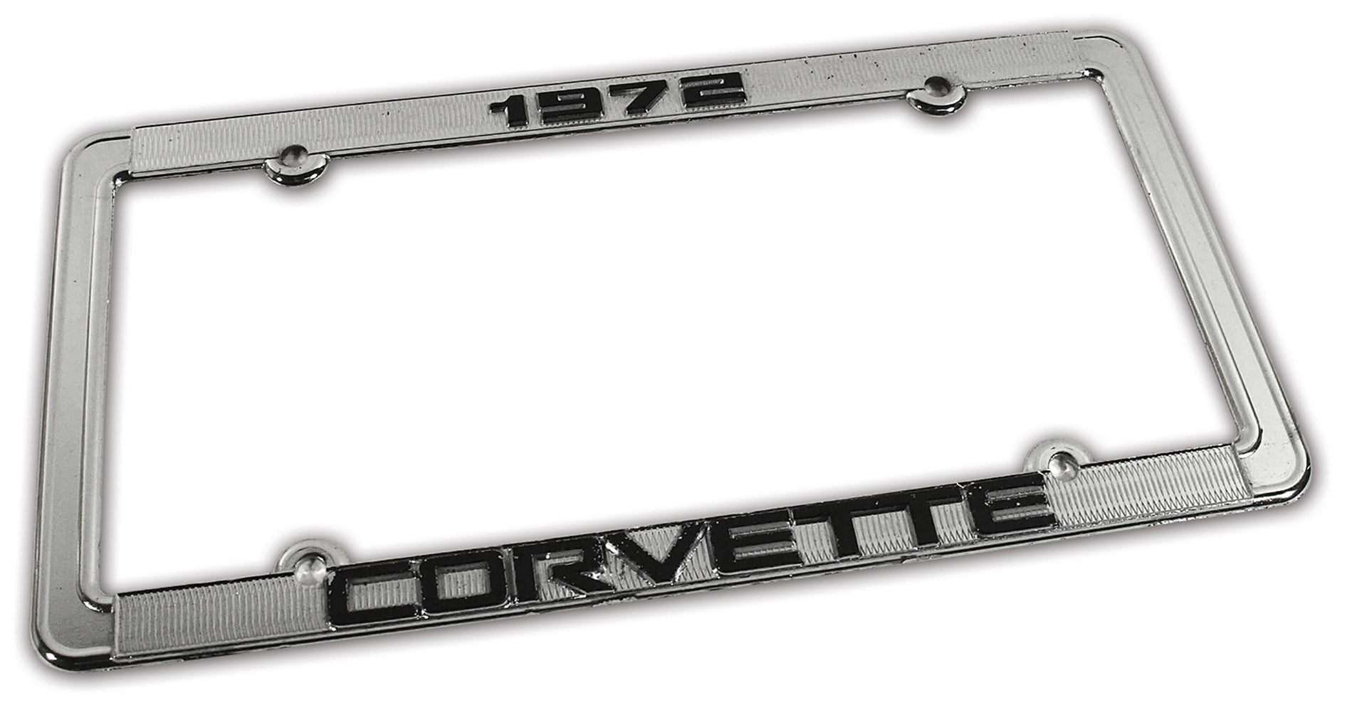 1972-1972 Corvette License Plate Frame Corvette Chrome - CA-471072-Corvette-Store-Online