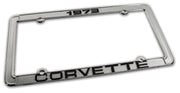 1973-1973 Corvette License Plate Frame Corvette Chrome - CA-471073-Corvette-Store-Online