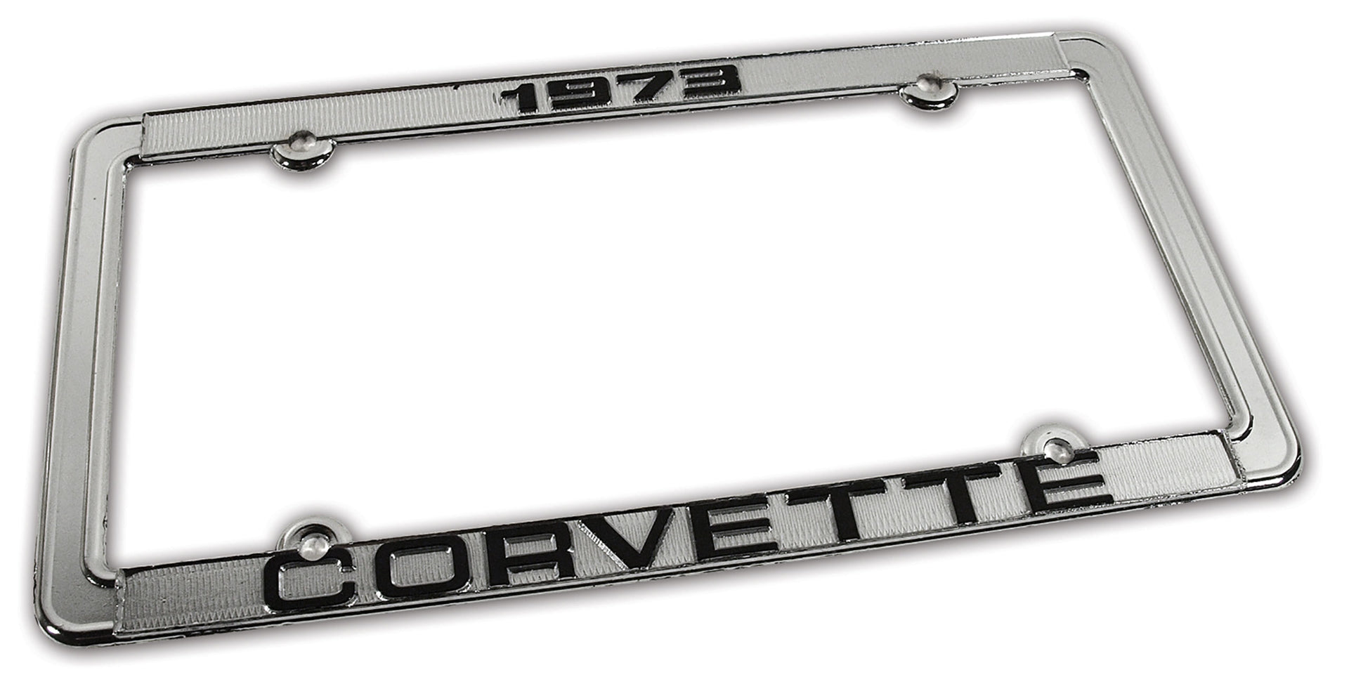 1973-1973 Corvette License Plate Frame Corvette Chrome - CA-471073-Corvette-Store-Online