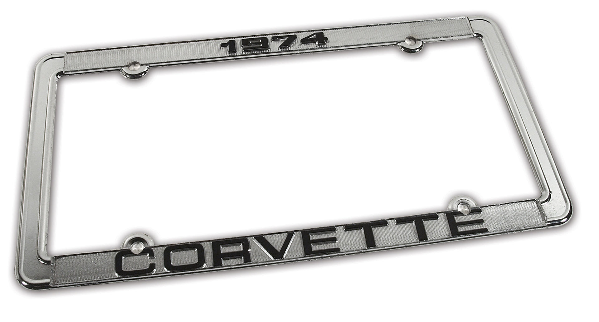 1974-1974 Corvette License Plate Frame Corvette Chrome - CA-471074-Corvette-Store-Online