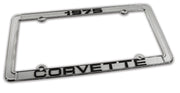 1975-1975 Corvette License Plate Frame Corvette Chrome - CA-471075-Corvette-Store-Online