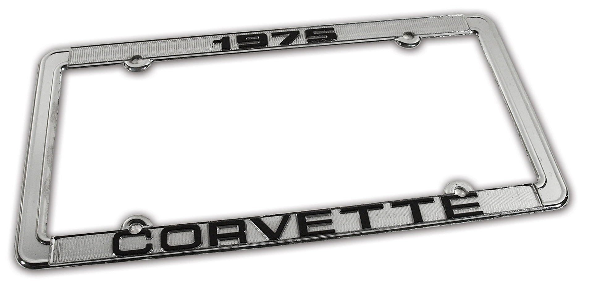 1975-1975 Corvette License Plate Frame Corvette Chrome - CA-471075-Corvette-Store-Online