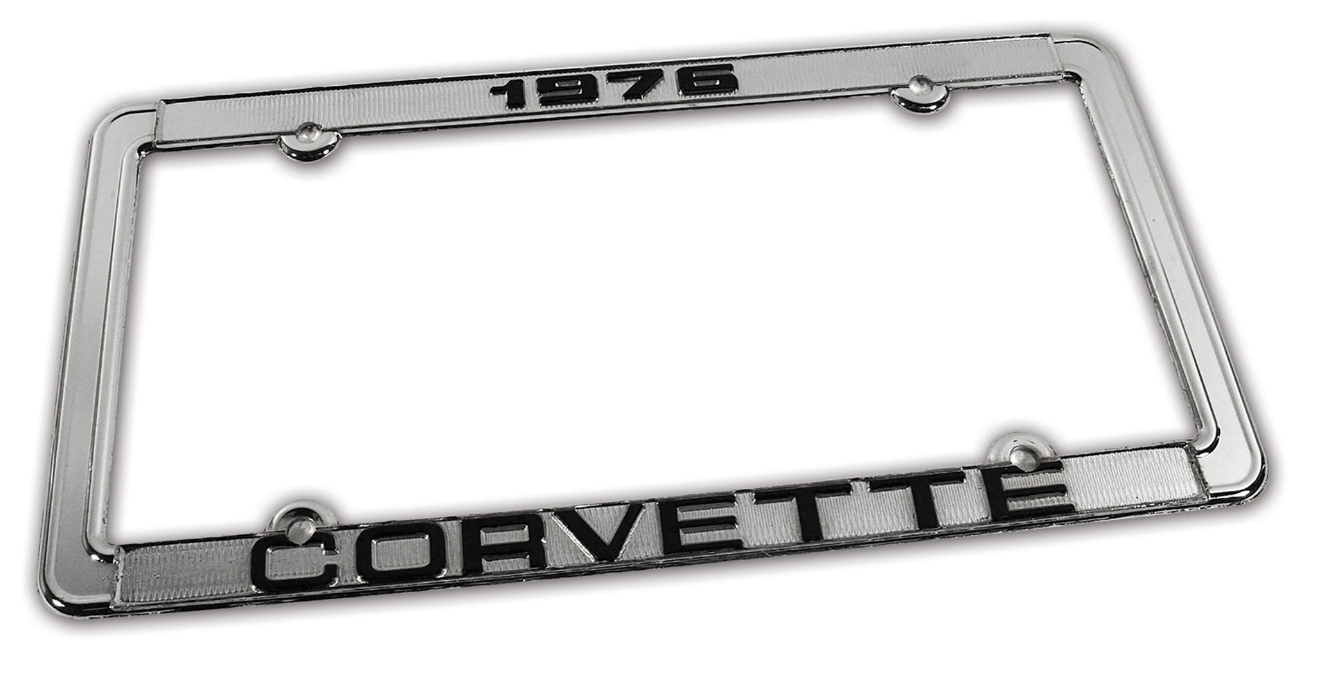 1976-1976 Corvette License Plate Frame Corvette Chrome - CA-471076-Corvette-Store-Online