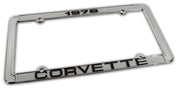 1978-1978 Corvette License Plate Frame Corvette Chrome - CA-471078-Corvette-Store-Online