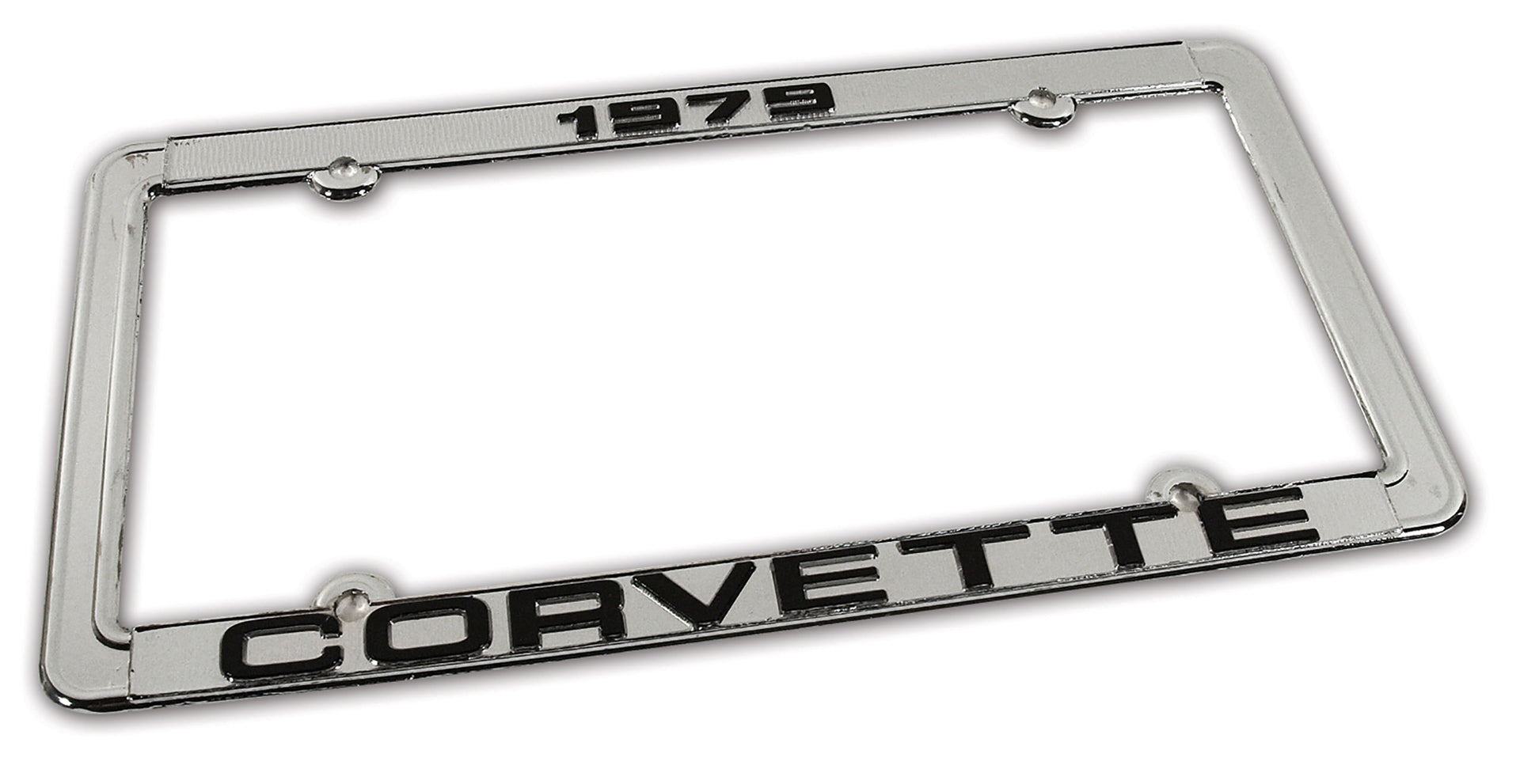 1979-1979 Corvette License Plate Frame Corvette Chrome - CA-471079-Corvette-Store-Online