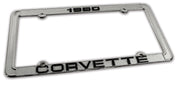 1980-1980 Corvette License Plate Frame Corvette Chrome - CA-471080-Corvette-Store-Online