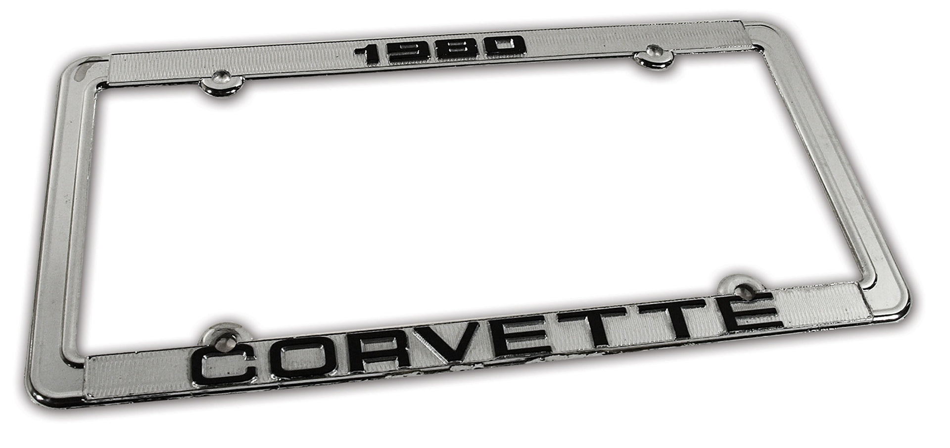 1980-1980 Corvette License Plate Frame Corvette Chrome - CA-471080-Corvette-Store-Online