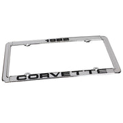 1982-1982 Corvette License Plate Frame Corvette Chrome - CA-471082-Corvette-Store-Online