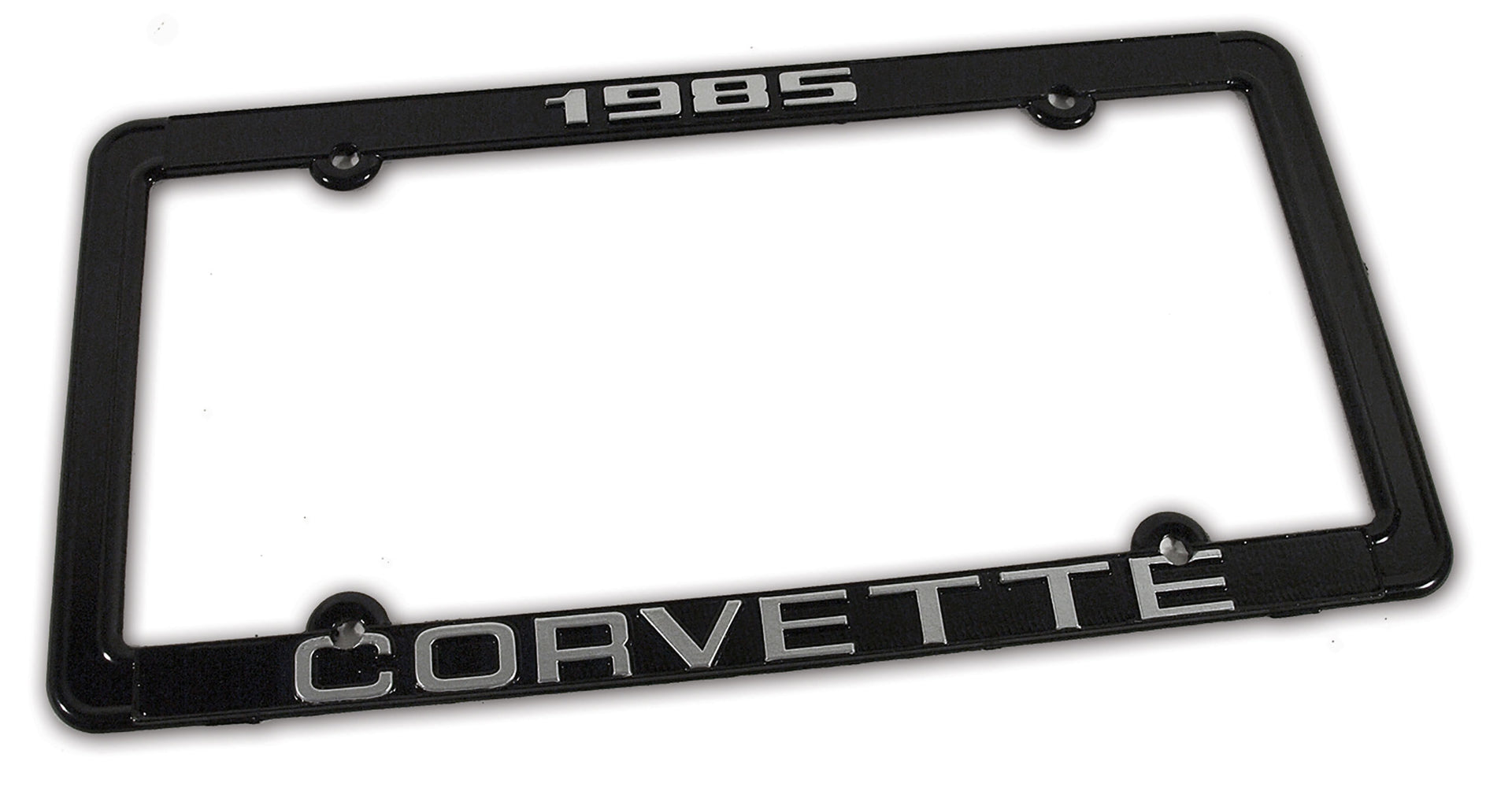 1985-1985 Corvette License Plate Frame Corvette Black - CA-471085-Corvette-Store-Online
