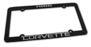 1986-1986 Corvette License Plate Frame Corvette Black - CA-471086-Corvette-Store-Online
