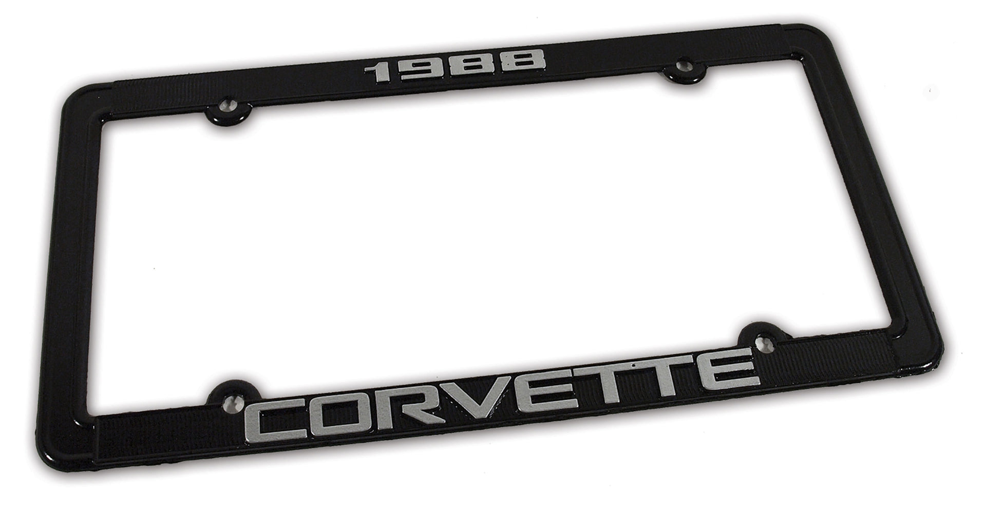 1988-1988 Corvette License Plate Frame Corvette Black - CA-471088-Corvette-Store-Online