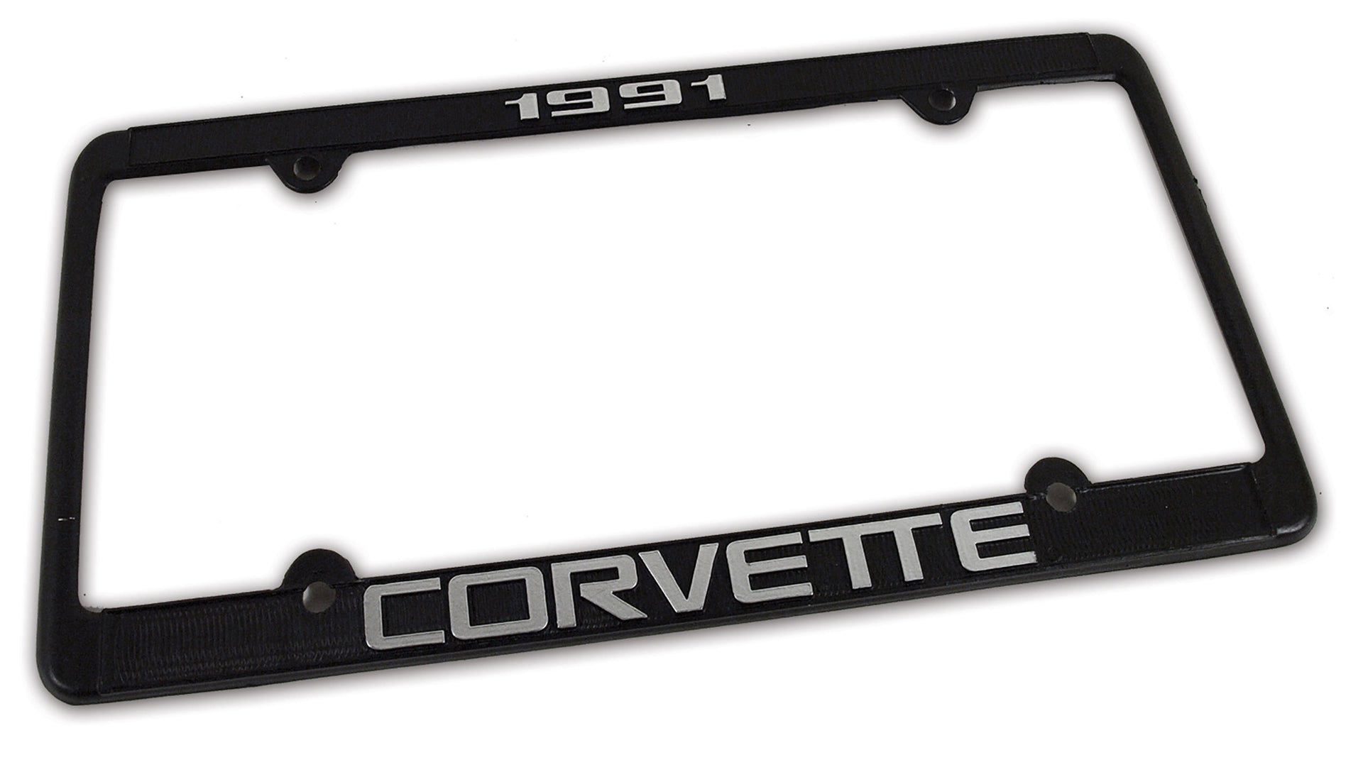 1991-1991 Corvette License Plate Frame Corvette Black - CA-471091-Corvette-Store-Online