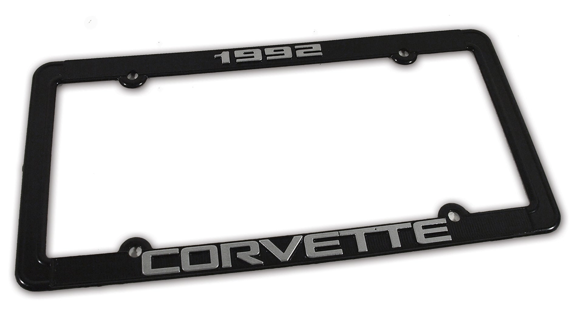 1992-1992 Corvette License Plate Frame Corvette Black - CA-471092-Corvette-Store-Online