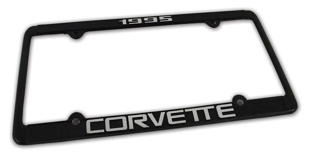 1995-1995 Corvette License Plate Frame Corvette Black - CA-471095-Corvette-Store-Online