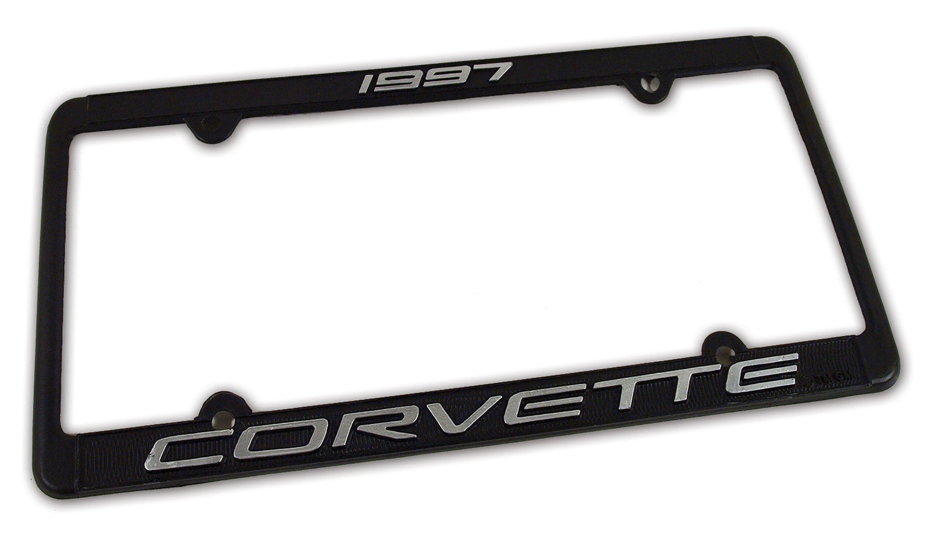 1997-1997 Corvette License Plate Frame Corvette Black - CA-471097-Corvette-Store-Online