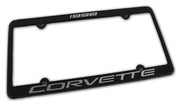 1998-1998 Corvette License Plate Frame Corvette Black - CA-471098-Corvette-Store-Online