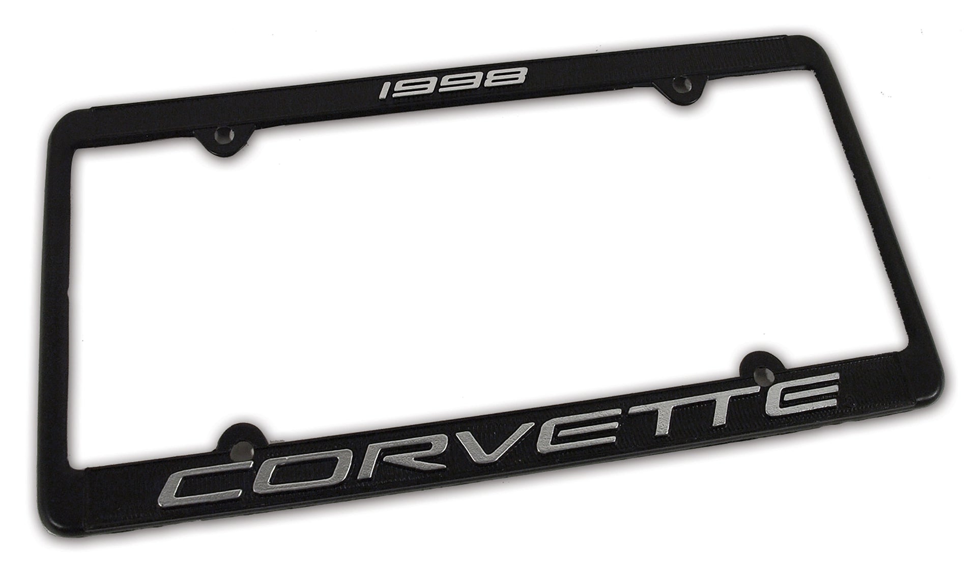 1998-1998 Corvette License Plate Frame Corvette Black - CA-471098-Corvette-Store-Online