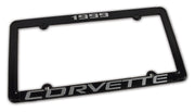 1999-1999 Corvette License Plate Frame Corvette Black - CA-471099-Corvette-Store-Online
