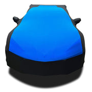 C8 Corvette Ultraguard Stretch Satin Sport Car Cover - Blue/Black - Indoor