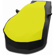 C8 Corvette Ultraguard Stretch Satin Sport Car Cover - Yellow/Black - Indoor