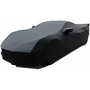 C8 Corvette Ultraguard Stretch Satin Sport Car Cover - Gray/Black - Indoor