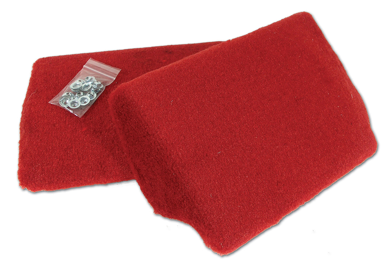1990-1992 Corvette FRONT SPEAKER COVER ASSYS RED PILE - CA-471775-Corvette-Store-Online
