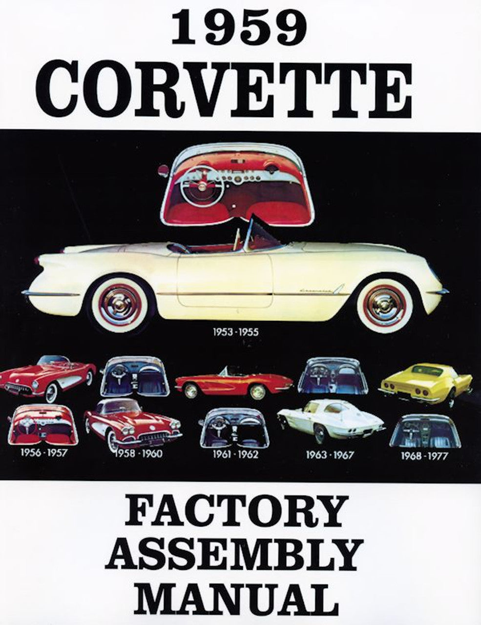 1959-1959 Corvette Assembly Manual Corvette - Bound - CA-472459-Corvette-Store-Online