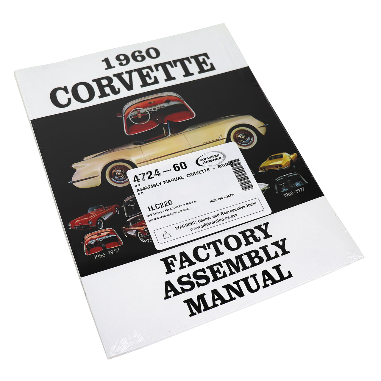 1960-1960 Corvette Assembly Manual Corvette - Bound - CA-472460-Corvette-Store-Online