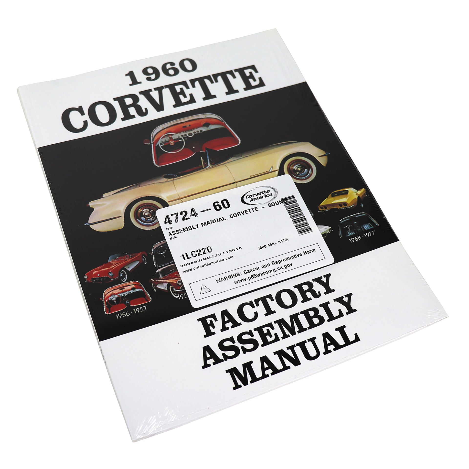 1960-1960 Corvette Assembly Manual Corvette - Bound - CA-472460-Corvette-Store-Online
