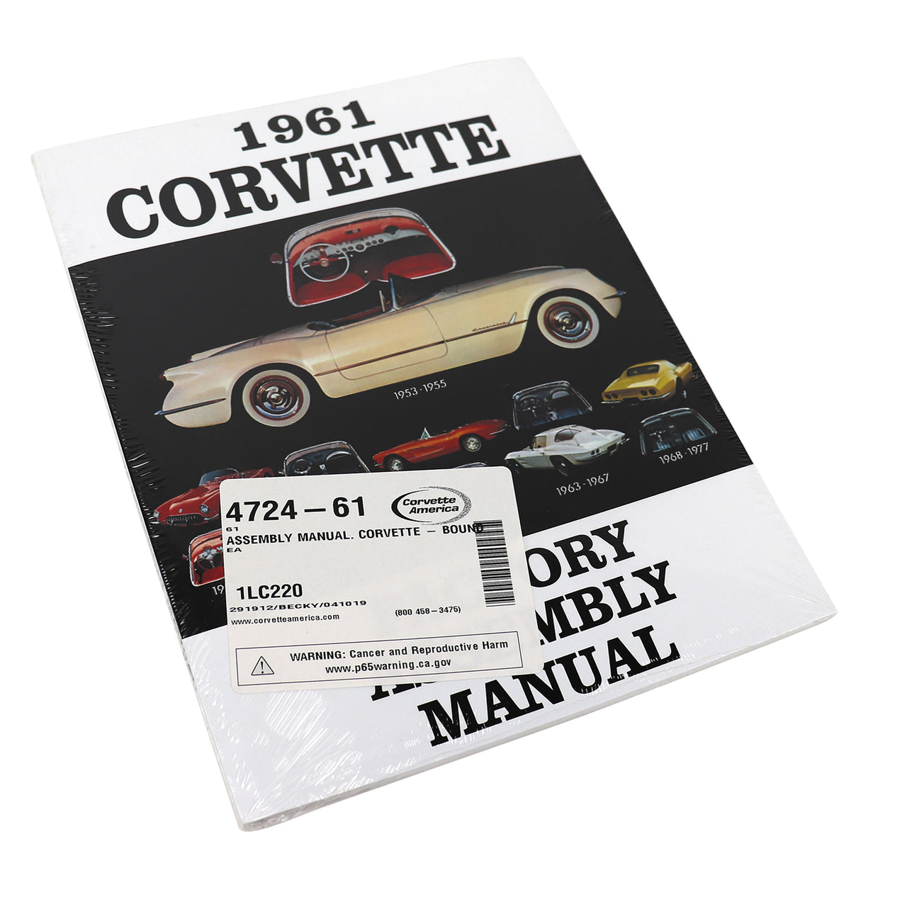 1961-1961 Corvette Assembly Manual Corvette - Bound - CA-472461-Corvette-Store-Online