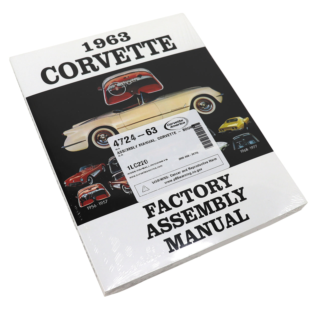 1963-1963 Corvette Assembly Manual Corvette - Bound - CA-472463-Corvette-Store-Online