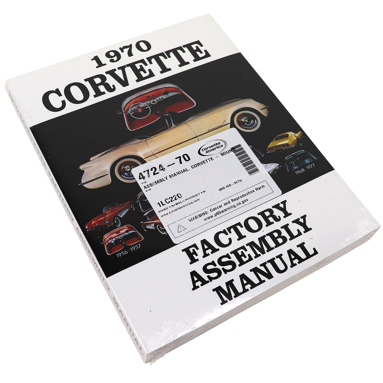 1970-1970 Corvette Assembly Manual Corvette - Bound - CA-472470-Corvette-Store-Online