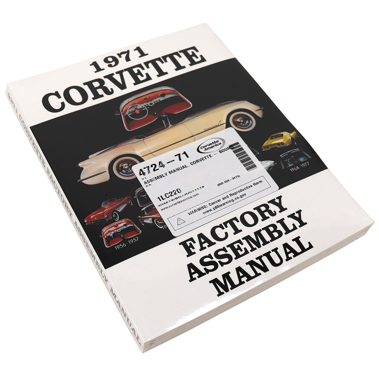 1971-1971 Corvette Assembly Manual Corvette - Bound - CA-472471-Corvette-Store-Online