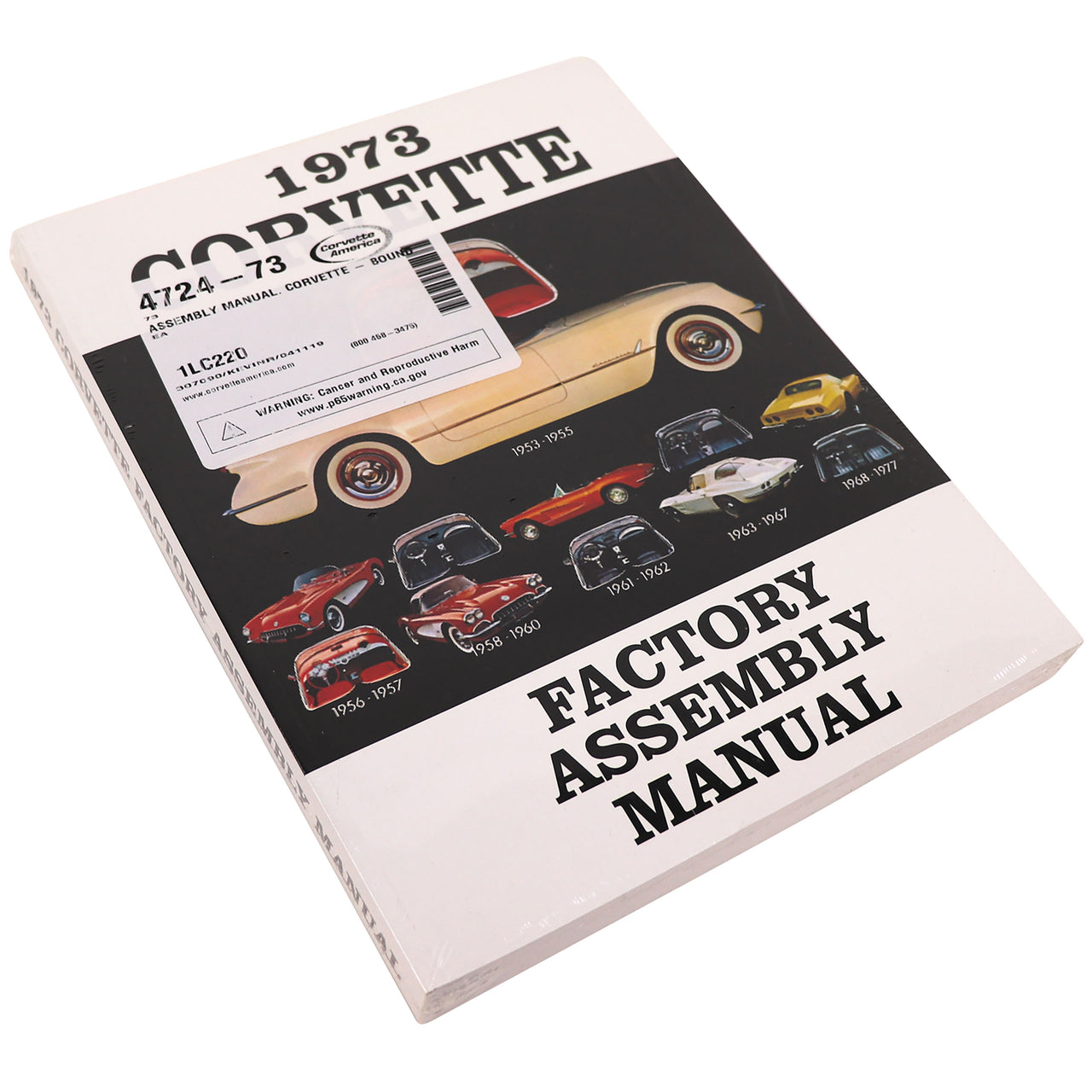 1973-1973 Corvette Assembly Manual Corvette - Bound - CA-472473-Corvette-Store-Online