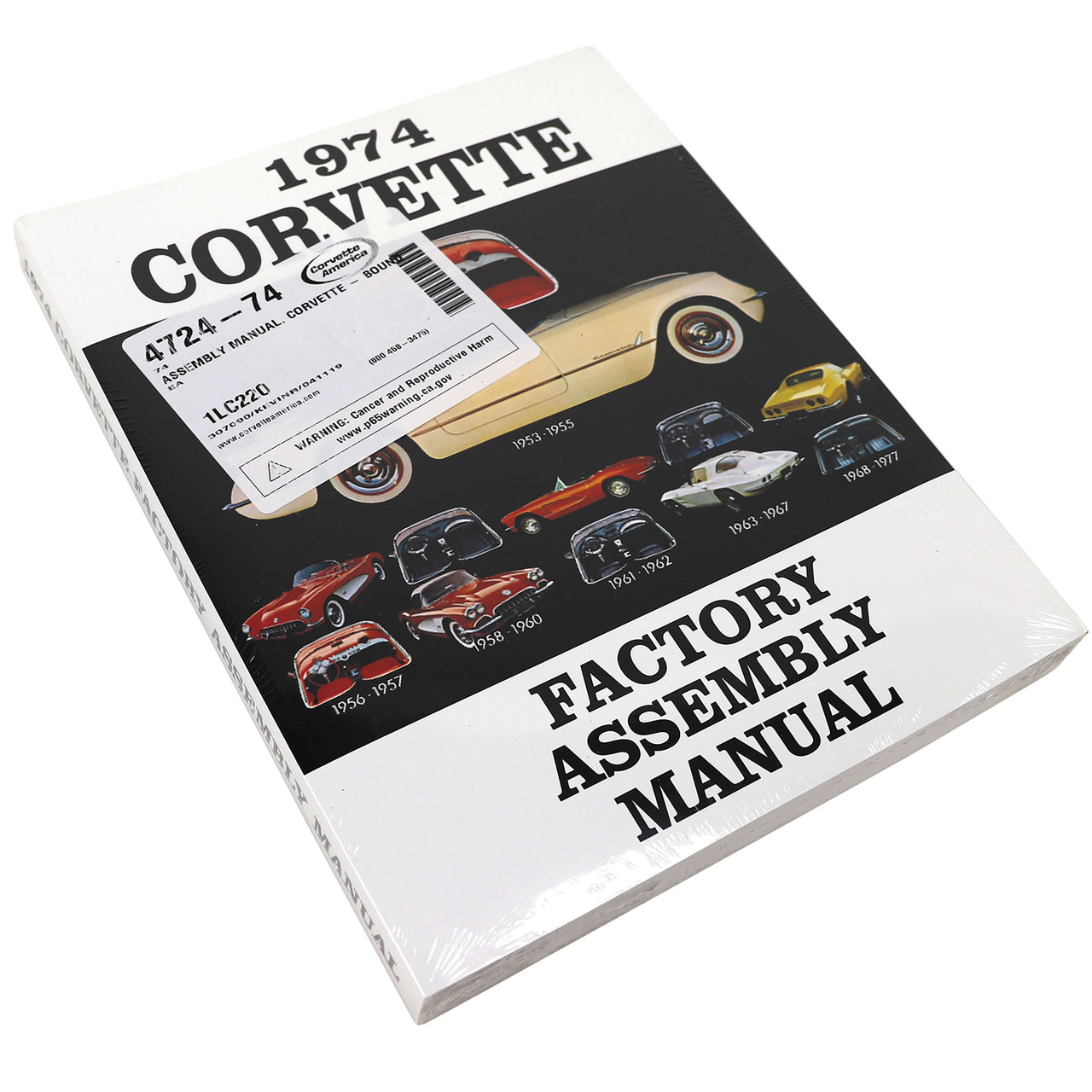 1974-1974 Corvette Assembly Manual Corvette - Bound - CA-472474-Corvette-Store-Online