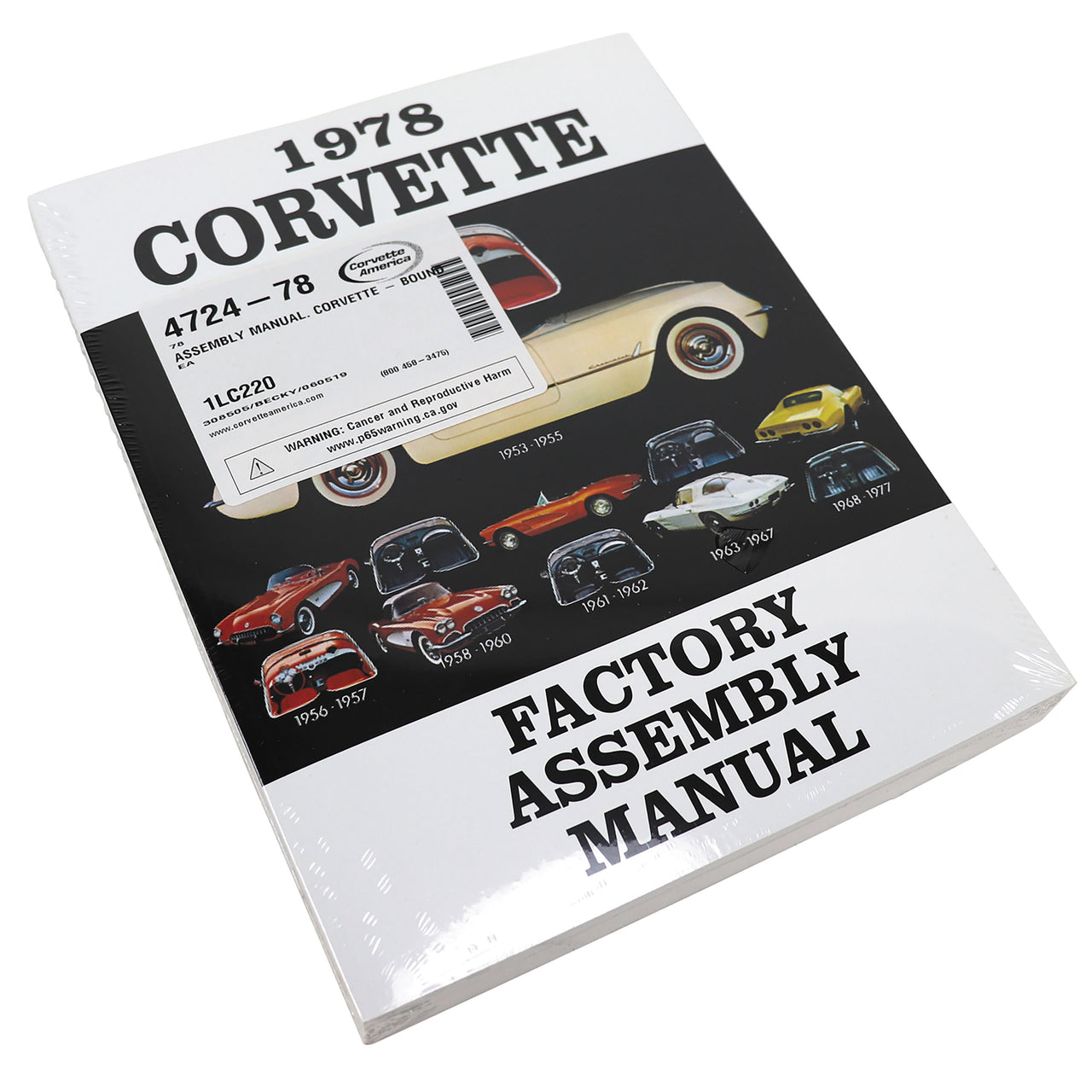 1978-1978 Corvette Assembly Manual Corvette - Bound - CA-472478-Corvette-Store-Online