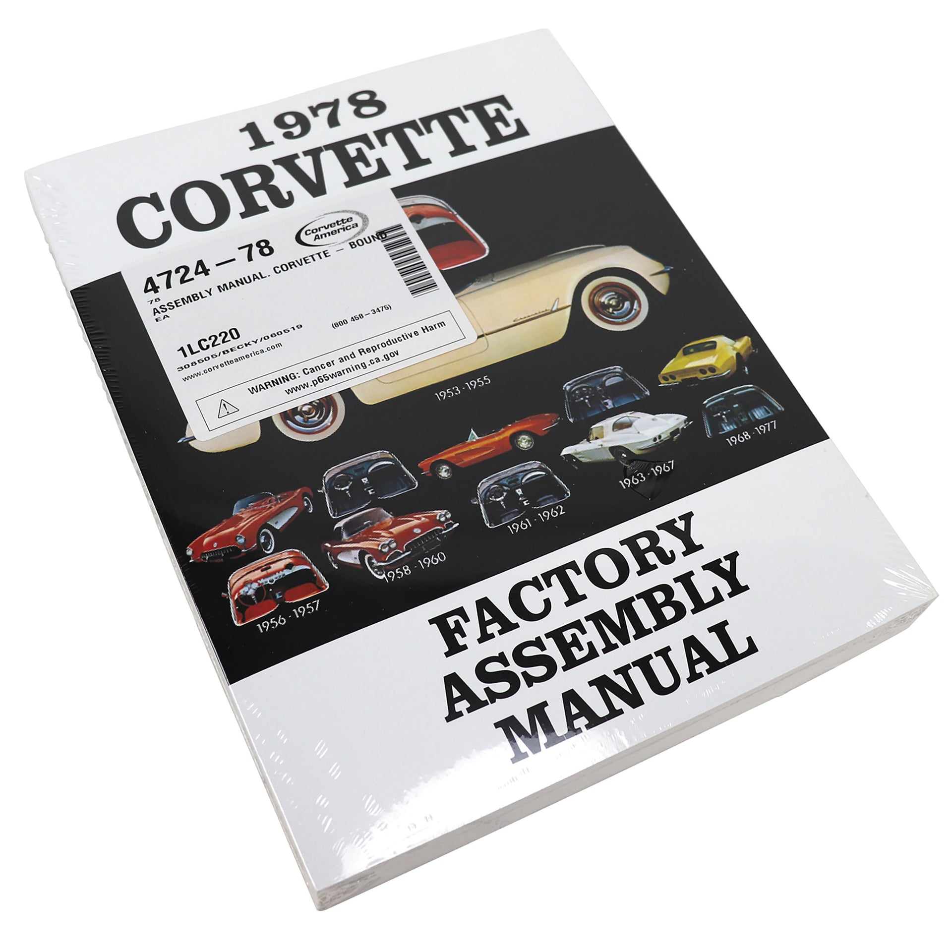 1978-1978 Corvette Assembly Manual Corvette - Bound - CA-472478-Corvette-Store-Online